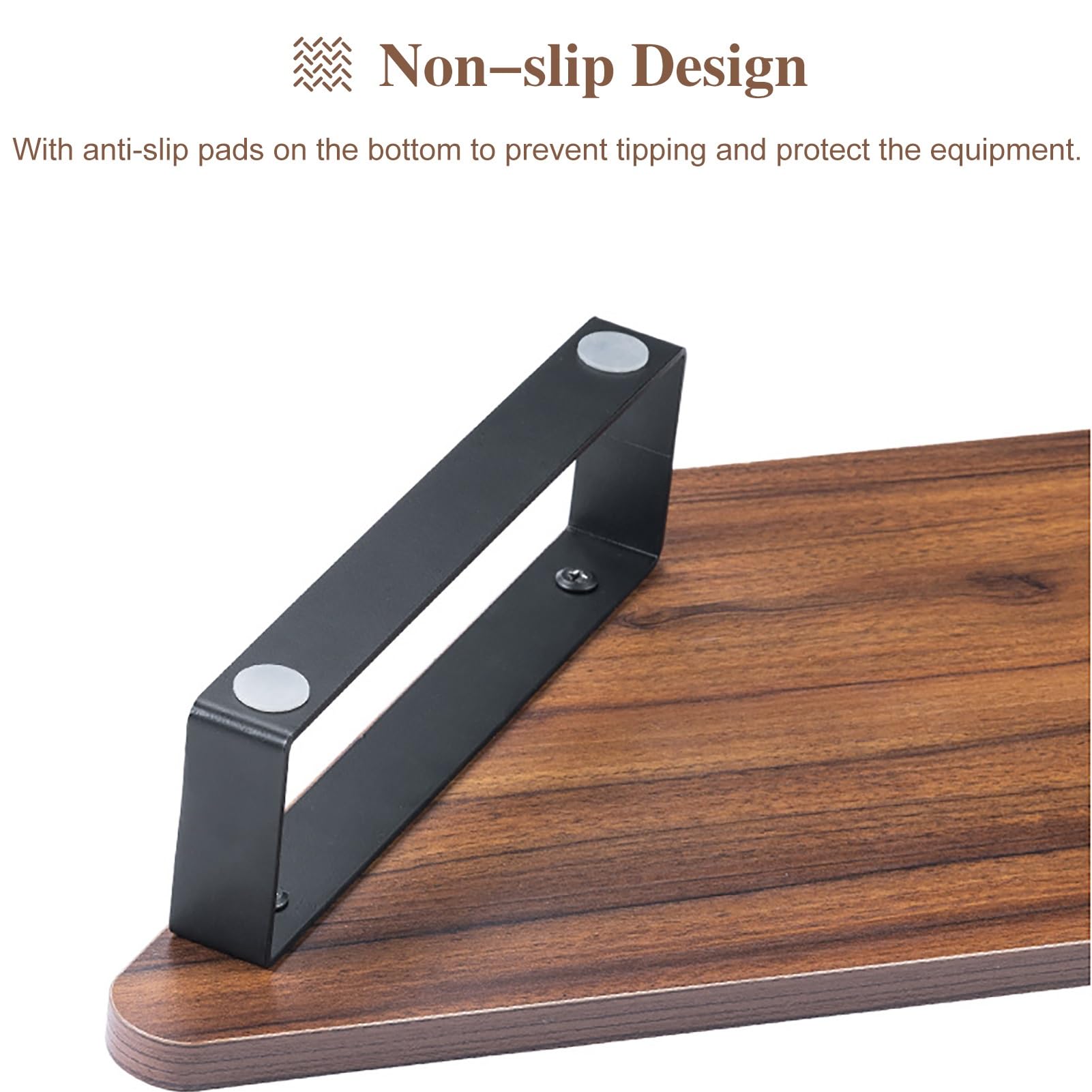 Supporto per Monitor angolare in Legno, 85,8 cm, Supporto per Monitor da scrivania per PC, TV, Notebook, Laptop, Riduce l'affaticamento del Collo, Supporto Triangolare rialzato (co