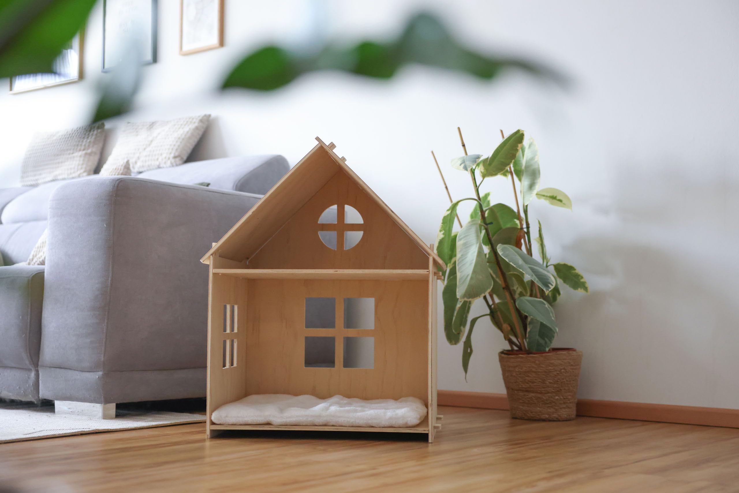 KERBL PET Casetta gatti Yvi, Indoor, 50x38x67 cm