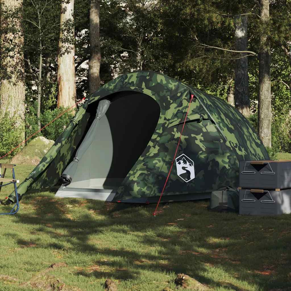 Tienda de campaña túnel para 3 Personas Camuflaje,Deportes,Actividades al Aire Libre,Camping y Senderismo,Tiendas de campaña,3.3kg-4009629