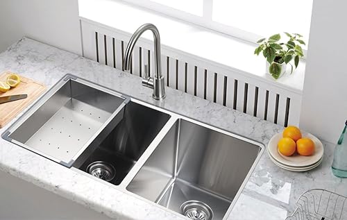 Miniatura 2 de Starstar Colador de acero inoxidable de 18" para fregadero de cocina