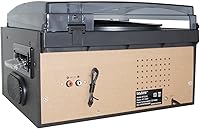 Vista 5 de Boytone BT-22B, tocadiscos Bluetooth, radio AM/FM, casete, reproductor de CD, 2 altavoces incorporados, capacidad de convertir vinilo, radio