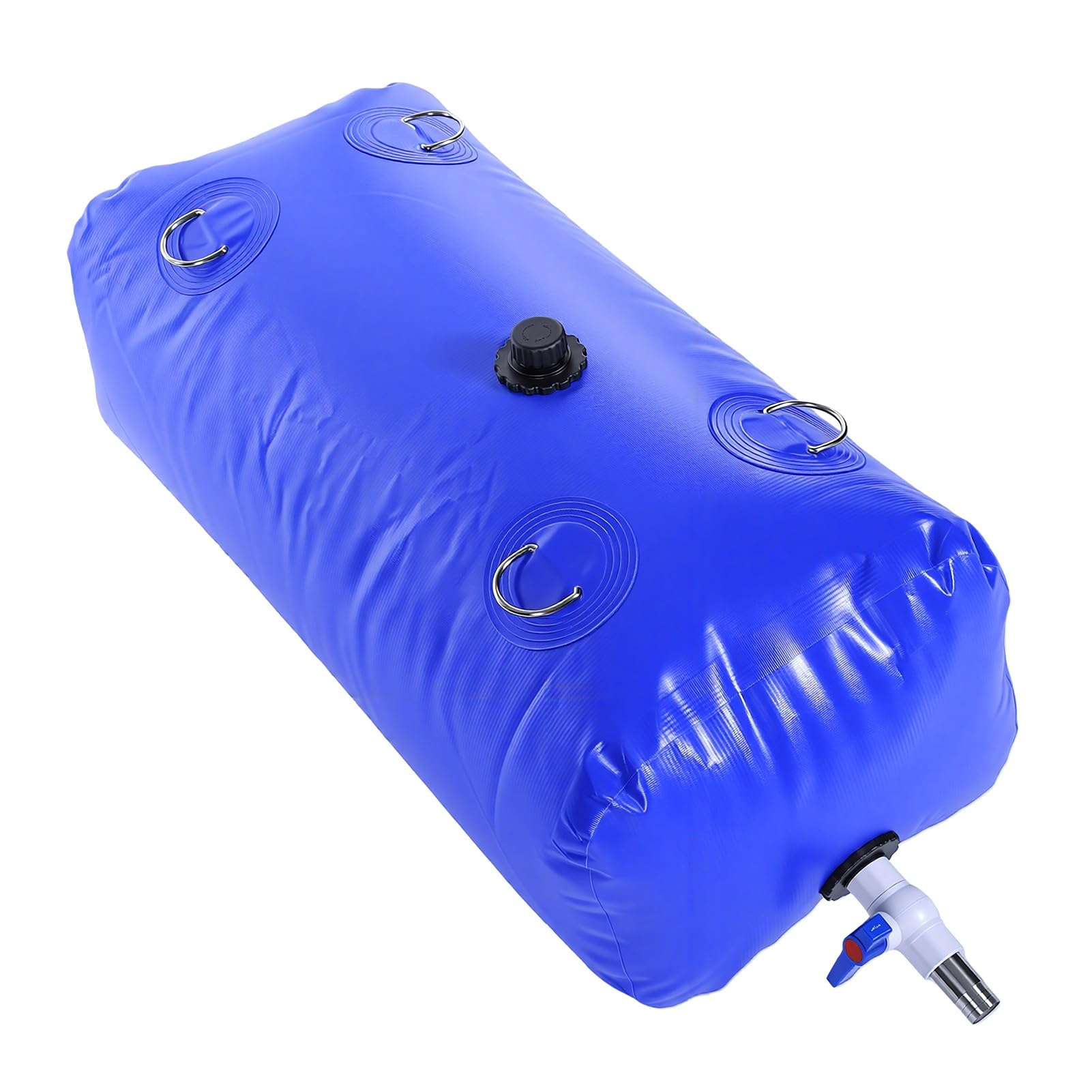 Fockety Składany Zbiornik na Wodę, 110L 29Gal, Przenośny Tank | Tkanina PVC 500D, Szczelne Zgrzewane Szwy, Szybkie Podłączenie Węża, Oszczędność Miejsca podczas Przechowywania, do