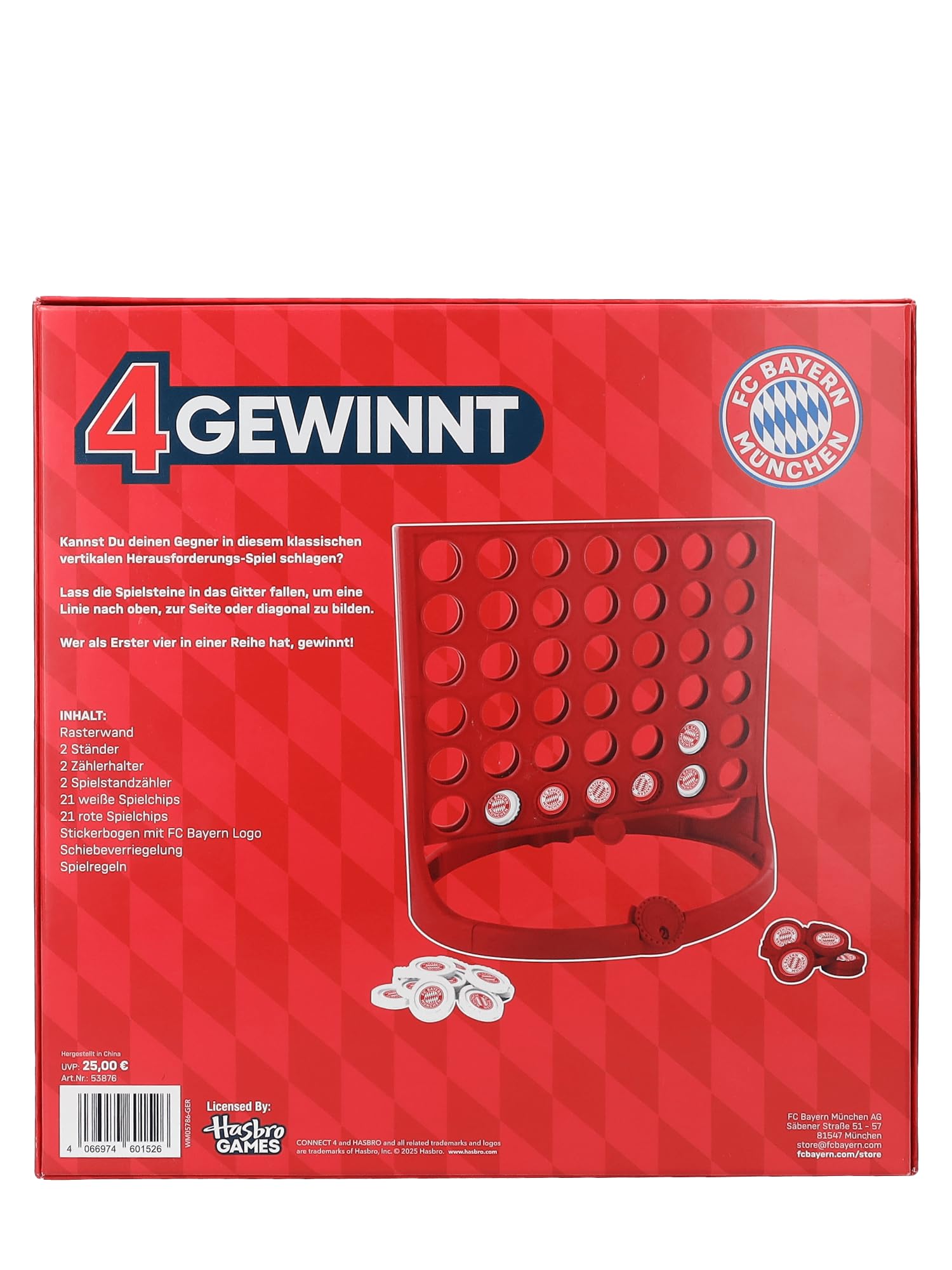 FC Bayern München I 4 Gewinnt I Spiel I Rot I ab 6 Jahren