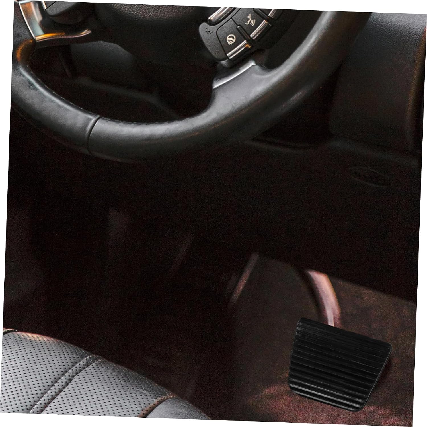 OUNONA Truck Pedal Leather Pad Automotive Clutch Pedal Pad Compatible Rubber Material Non-Slip Design Easy Install