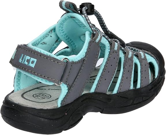 Lico Nimbo Sandalen, grijs/turquoise, 30 EU, Grijs turquoise, 30 EU