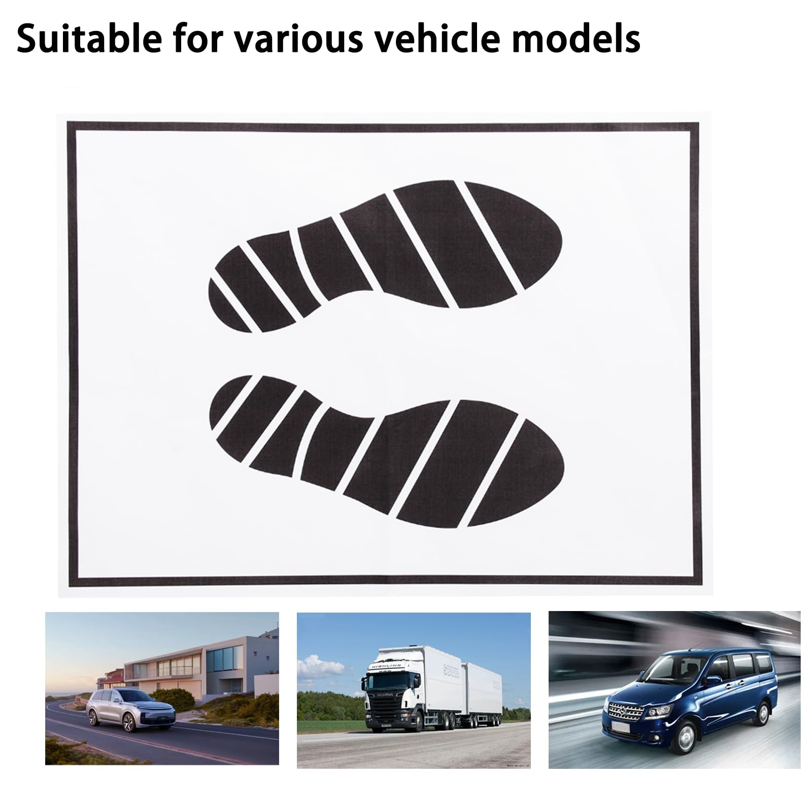 CYDZSW 50Pcs Paper Floor Mats for Cars and Trucks Disposable Clear Car Mat Auto Detailing Dealership Supplies Floor — view 6