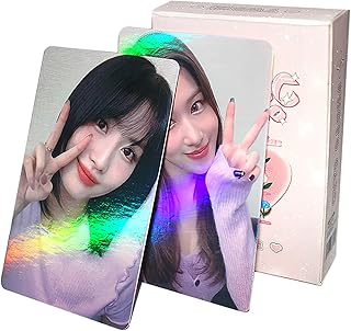 PYAJUU KPOP TWICE Photocards 50PCS TWICE Laser Photocards Album Photo Cards Gift for Fans Kpop Gift Set