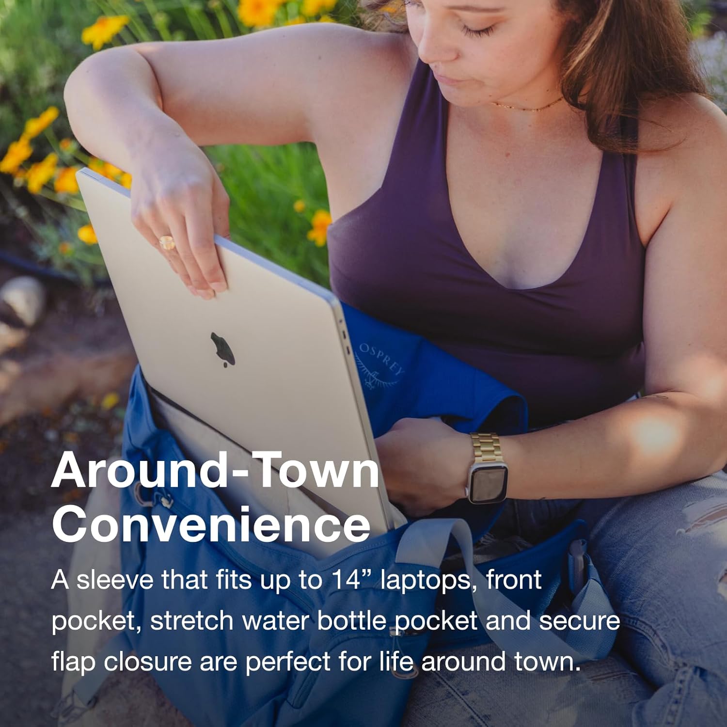 Osprey Daylite 12L Messenger Bag - Durable Crossbody Shoulder Bag with Laptop Sleeve and Bottle Pocket - Image 4