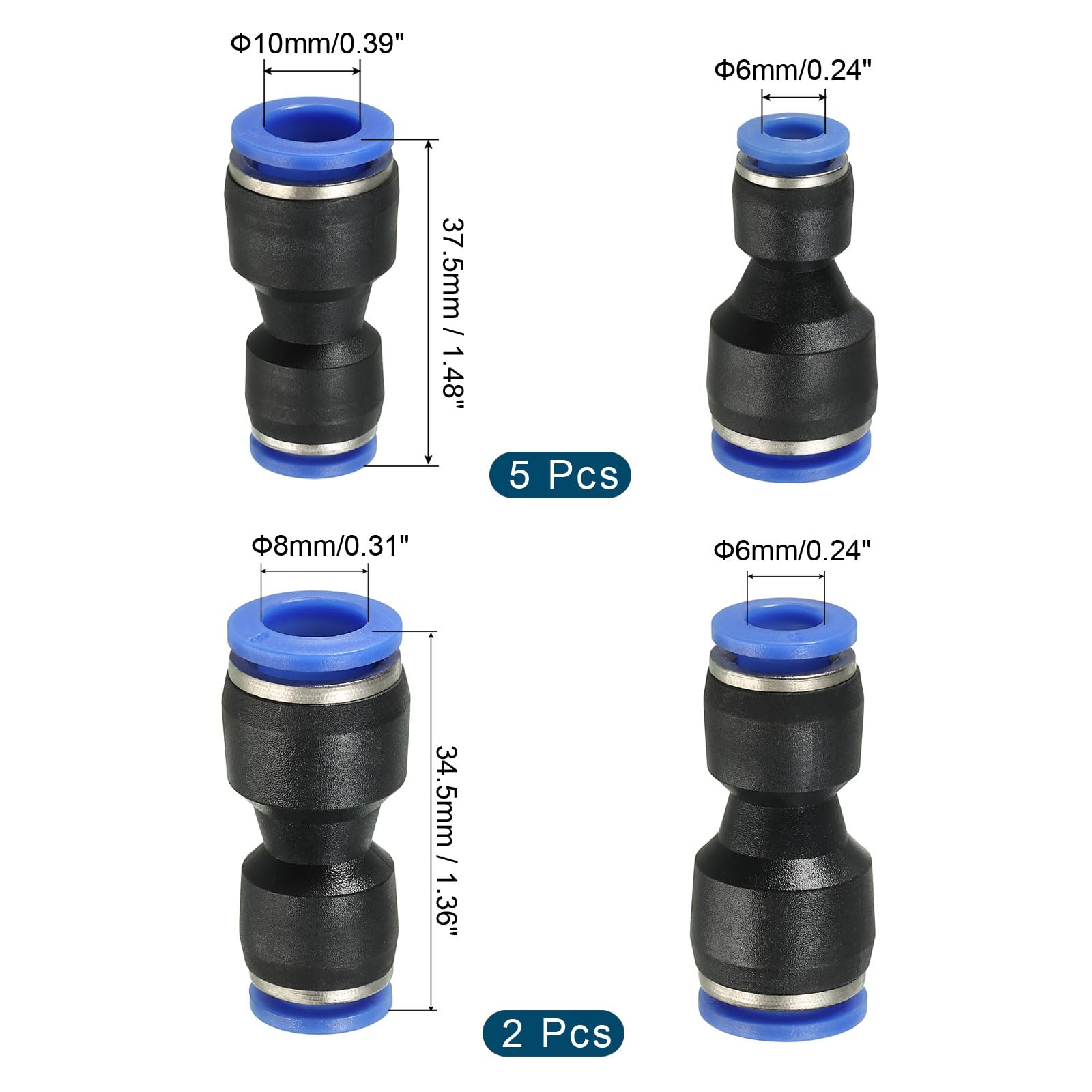 Set di connettori rapidi per adattatore per gas e