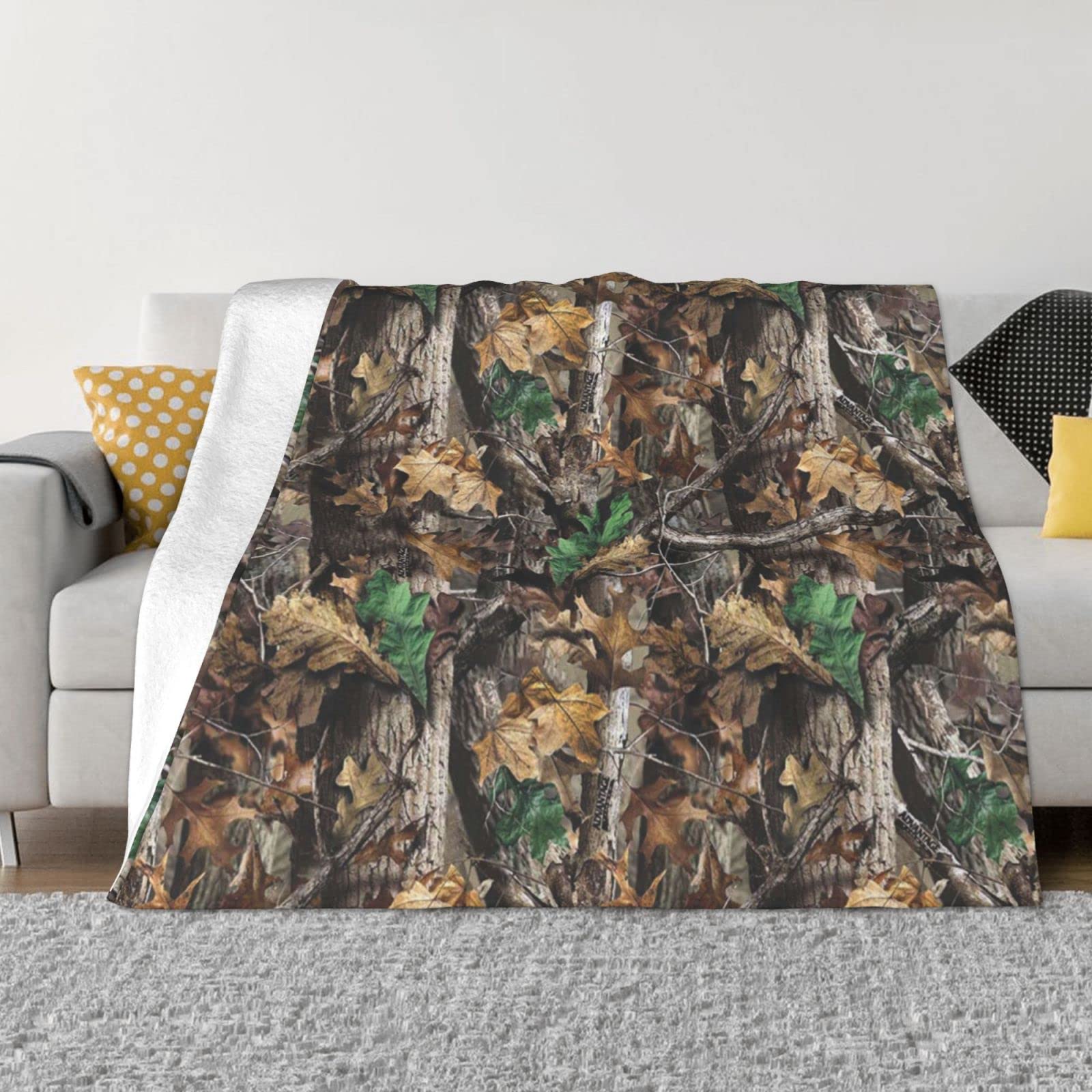 Couverture flanelle Cold Tree : le plaid camouflage idéal pour vos soirées camping