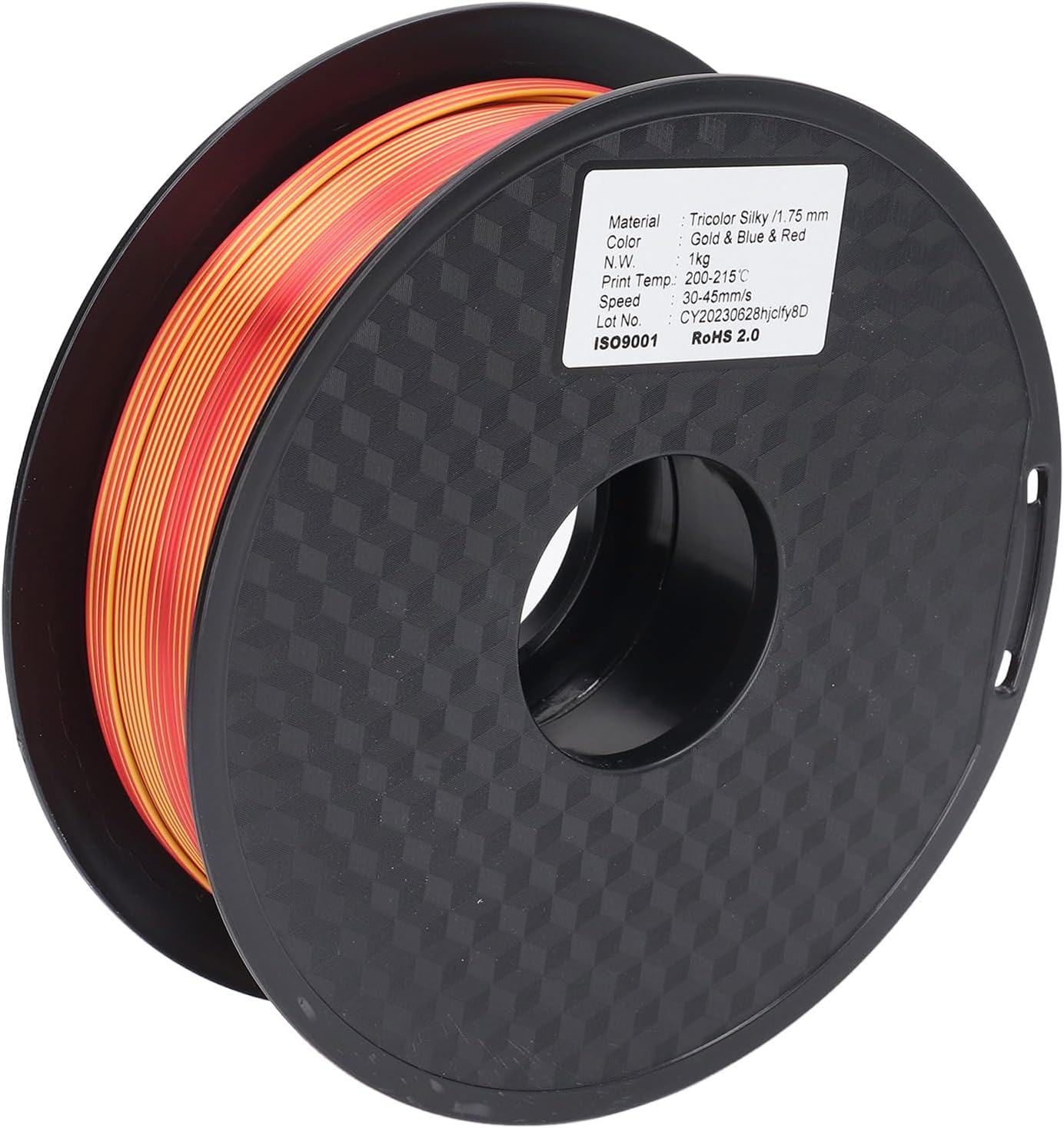 3D Printer Filament, Eco-Friendly, Sophisticated Continuous Supply PLA 3D Printer Filament 3 Colors, Convenient Storage,