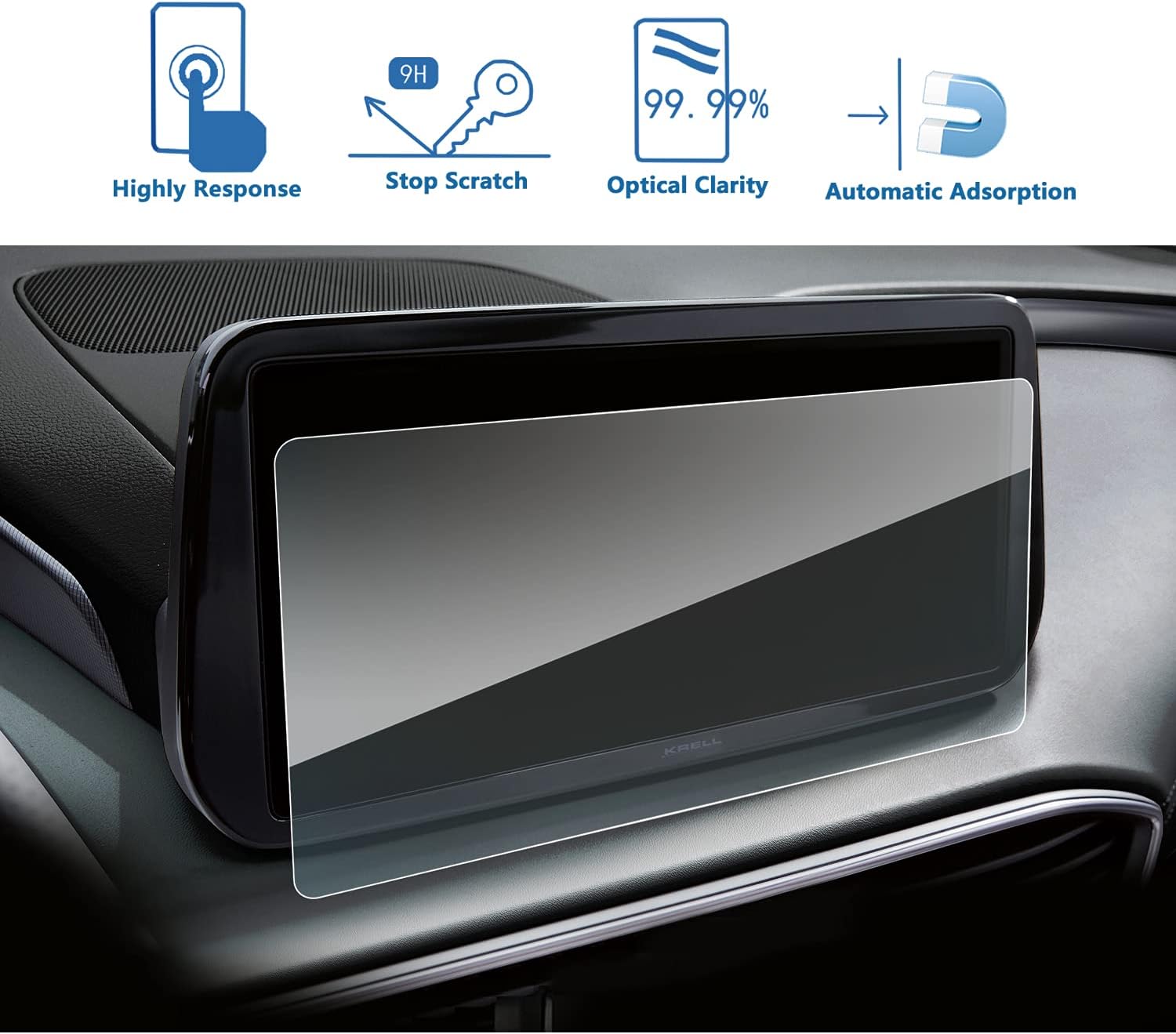 lfotpp glass screen protector for 2021 2022 hyundai santa fe tm 10 25 inch accessories tempered glass navigation 9h hardness car infotainment stereo