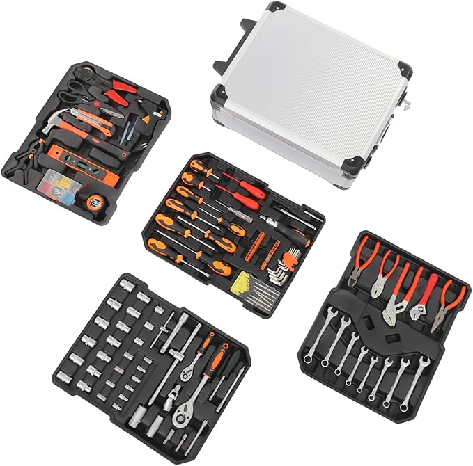 Juego de Herramientas 187 Piezas con Maletín Rodante miniatura 5