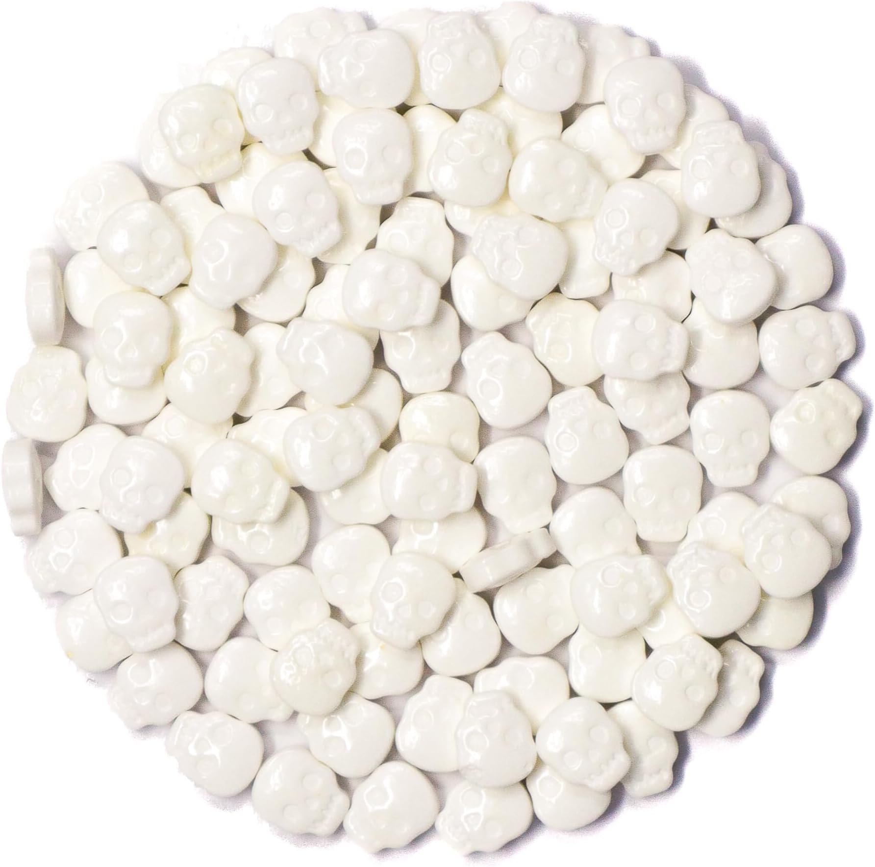 Mystic Sprinkles Halloween Candy Shape Sprinkles (White Skulls, 1 Pound Bag)