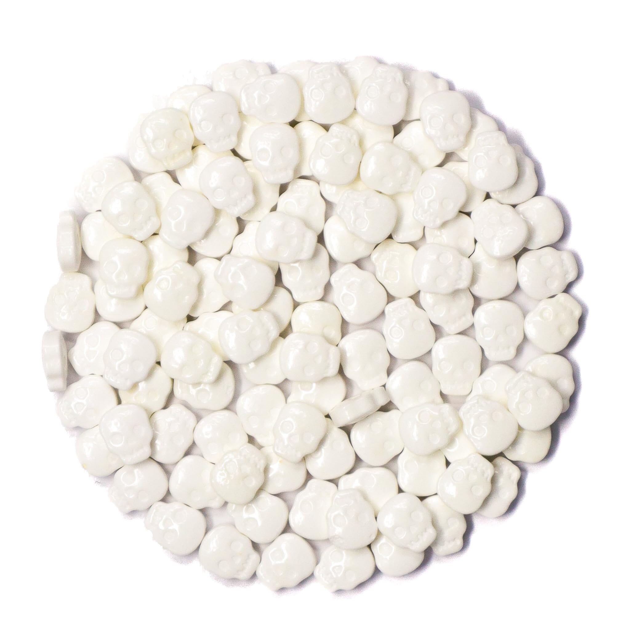 Mystic Sprinkles Halloween Candy Shape Sprinkles (White Skulls, 1 Pound Bag)