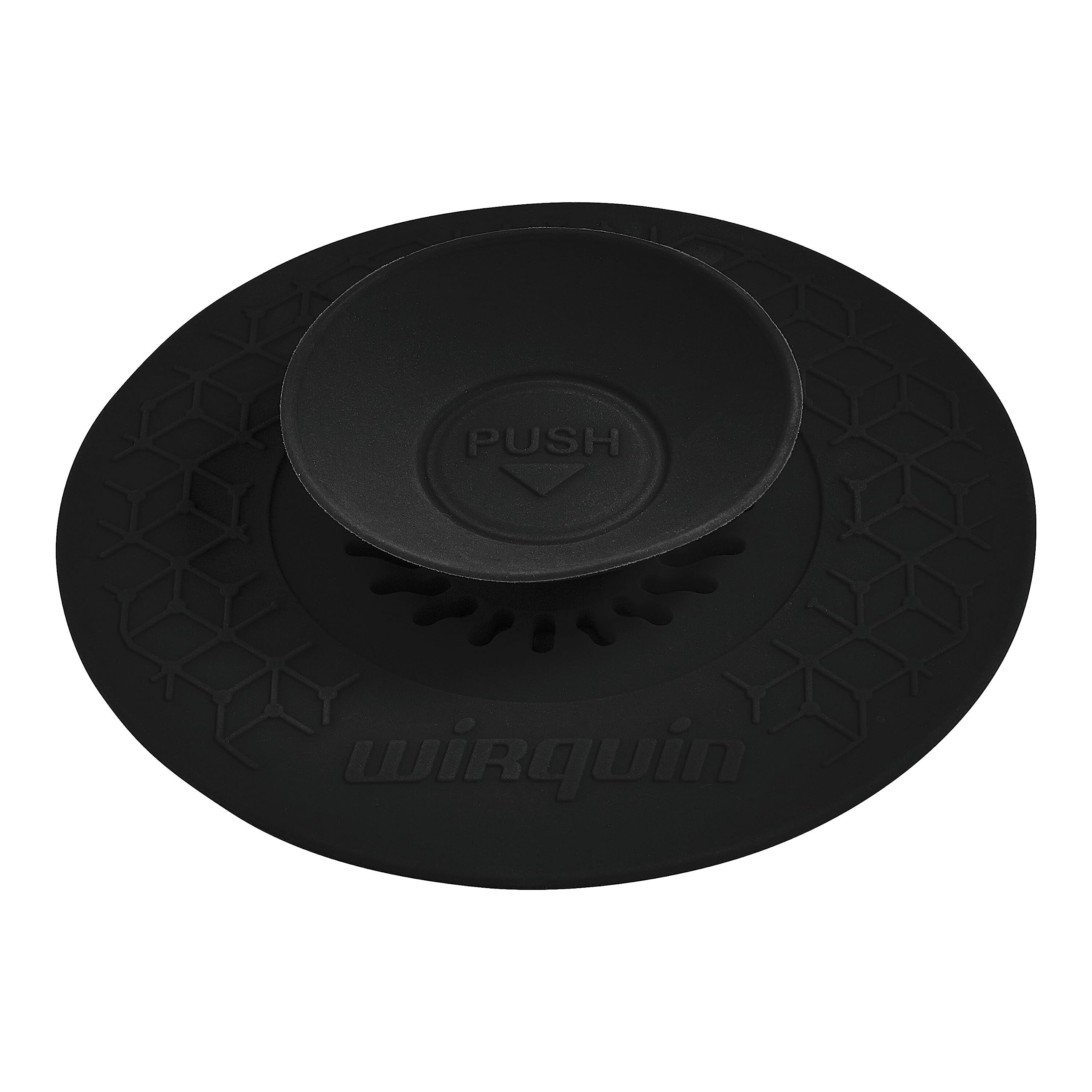 Wirquin Black 30722894 Uppy Universal 110Mm Plug With Filter For Basin, Sink And Bath