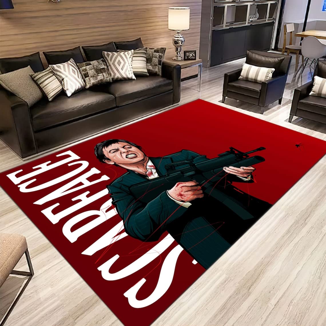 Scarface,Scarface Rug,Tony Montana Rug, Scarface Movie,Fan Rug 