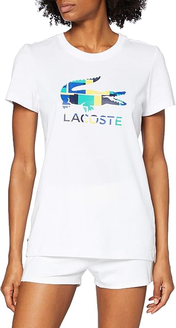 Lacoste Sport Tf2123 Camiseta, Blanco/Sunny-VERDIER, 34 para Mujer:  Amazon.es: Ropa