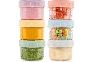 Store and Freeze Your Baby's Purées with our Caperci Glass Baby Jars