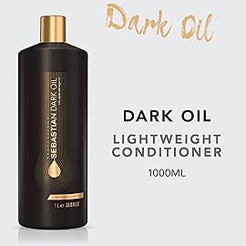 Sebastian Professional Dark Oil Lightweight Conditioner | Infused with Jojoba & Argan Oil | 33.8 fl oz