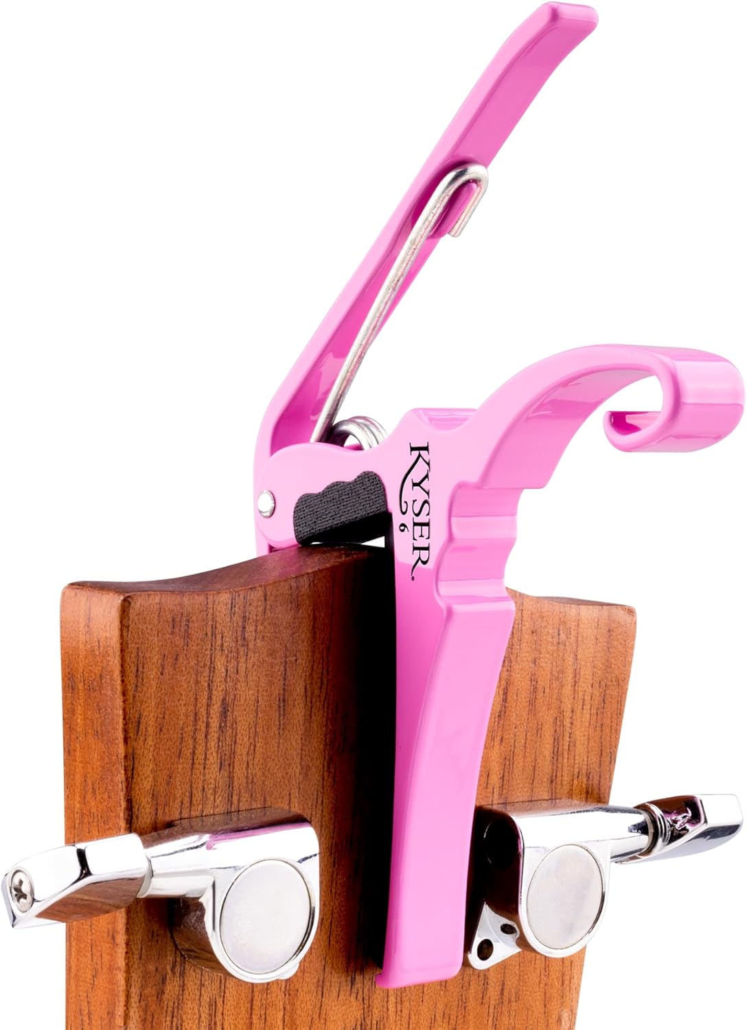 Kyser Musical Products Quick-Change Guitar Capo, KG6PRA, Pink Revival - For 6-String Acoustic Guitars, Made in USA, Quality, Strong, Lightweight, Quick & Easy Key Changes, Innovative, Perfect Fit