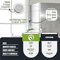 Vista 2 de 200 forros desechables para freidora de aire, forros de papel pergamino de 7.9 pulgadas, forros perfectos para freidora de aire para hornear