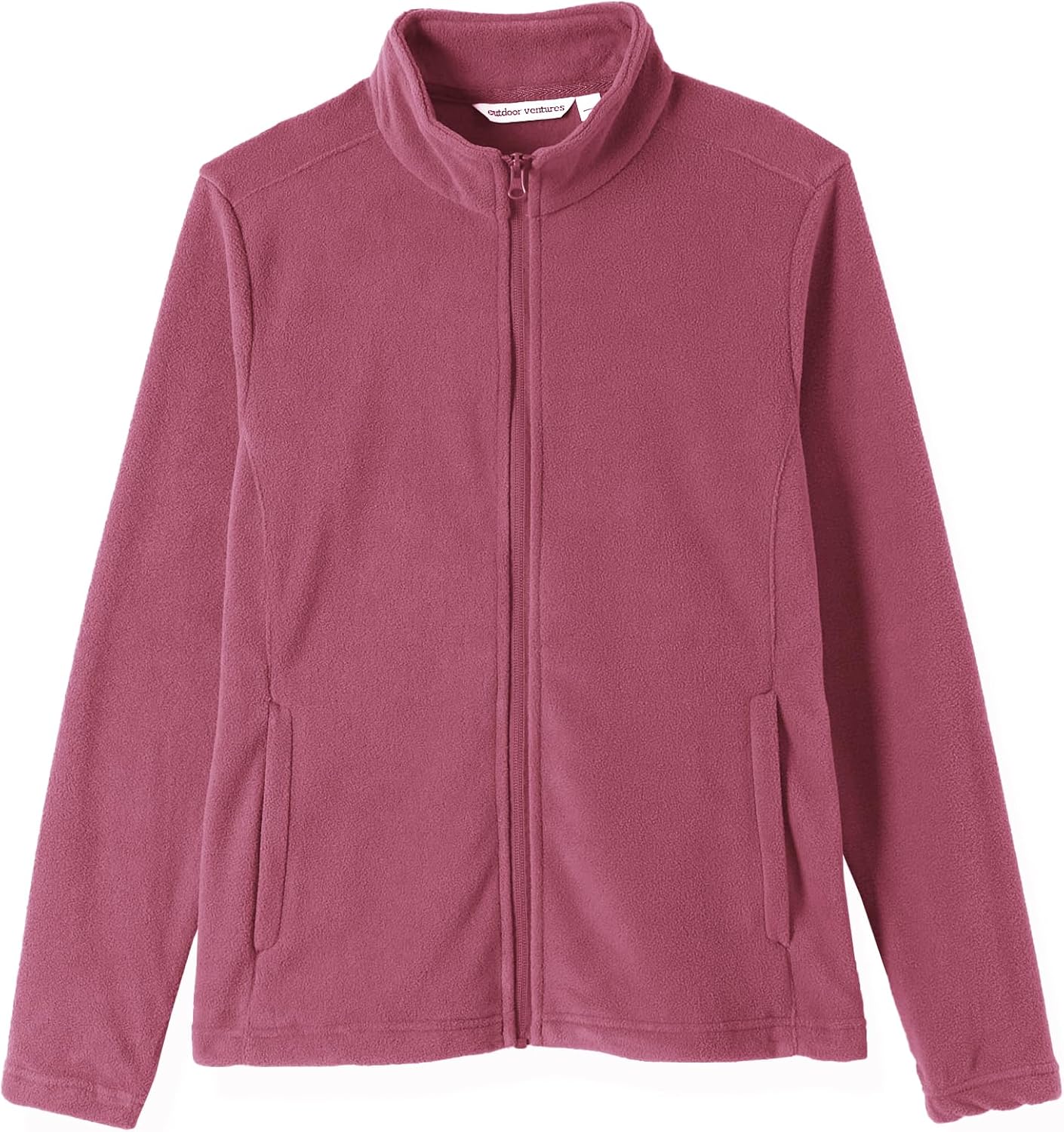 Outdoor Ventures Women's Lightweight Warm Zip Up Long-Sleeve Soft Polar Fleece Jacket for Fall Winter - Image 8
