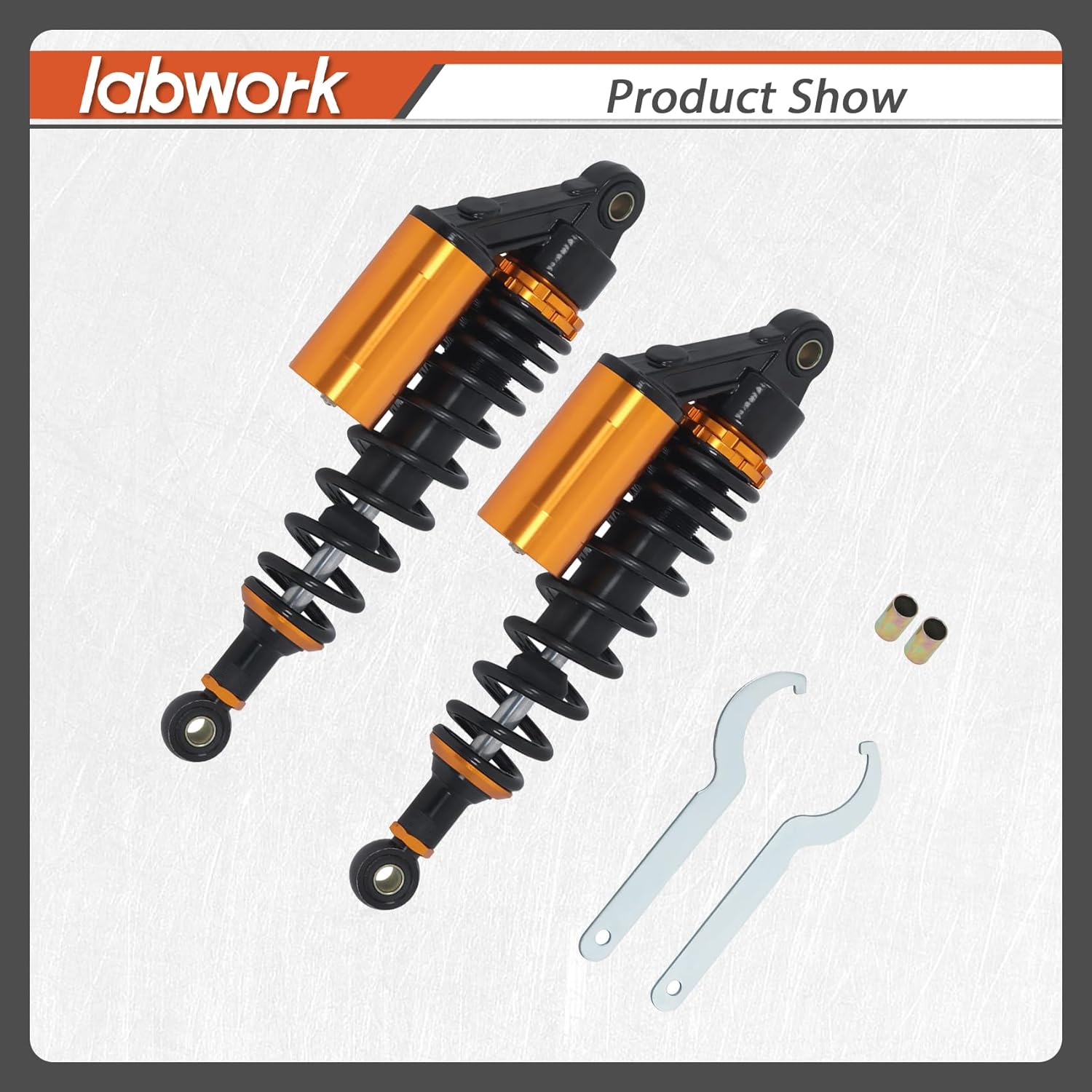 labwork Universal 12.5 Inch 320mm Rear Adjustable Suspension Air Shock Motorcycle Absorber Replacement for Honda CB750 CB1300 Replacement for Yamaha