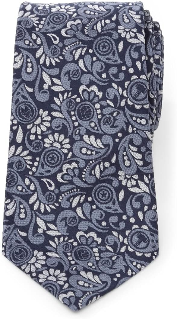Cufflinks Inc. Avengers Paisley Icons Navy Men's Tie