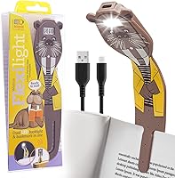 Vista 18 de Regalos para lectores y escritores Luz de lectura con clip Marcador Fox 2 en 1 Luz para niños para leer en la cama, luces lindas recargables