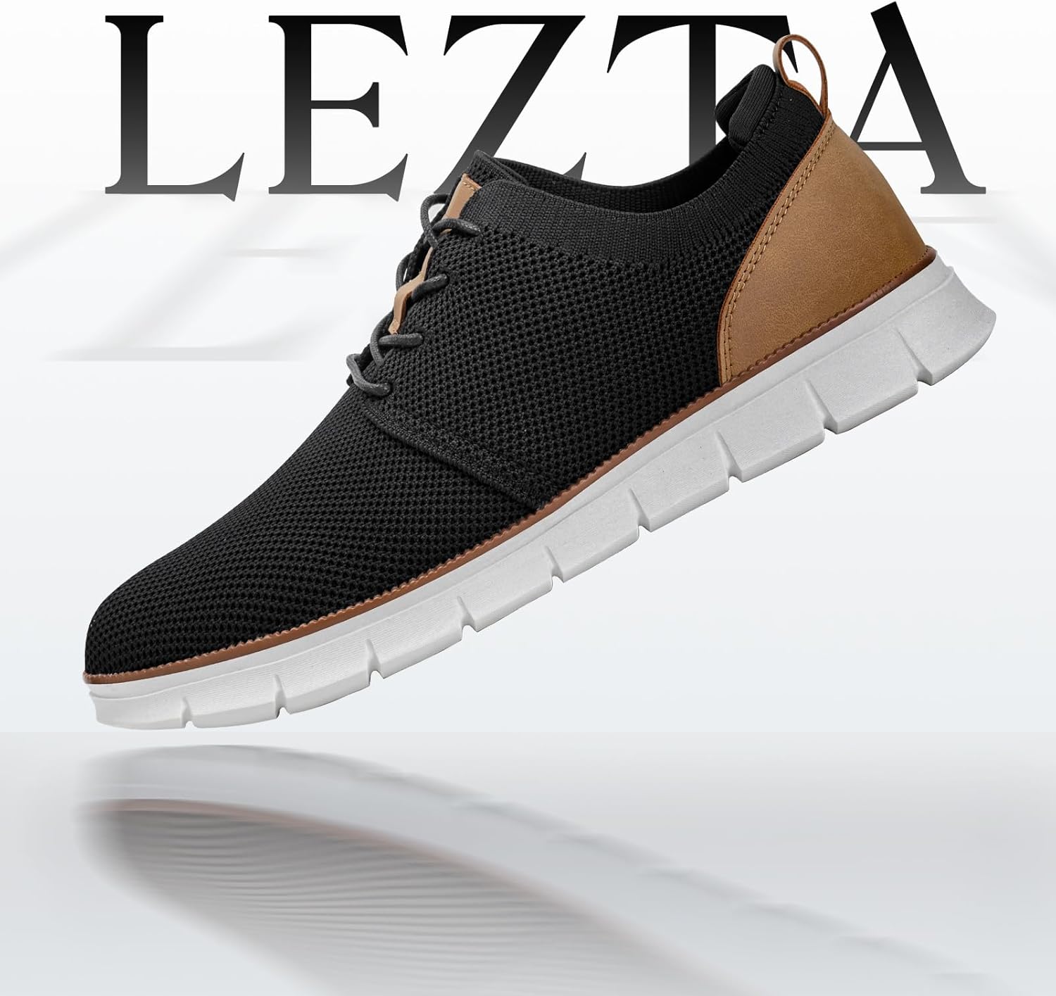 LEZTA Men's Casual Dress Shoes Sneakers Business Lightweight Oxfords Arch Support Walking