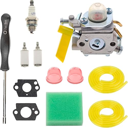 Miniatura 2 de Kit de filtro de aire de carburador C1U-H60 para Homelite Ryobi RY28100 RY28120 RY28121 RY28140 RY28141 RY28160 RY28161 25cc 26cc 30cc Trimmer