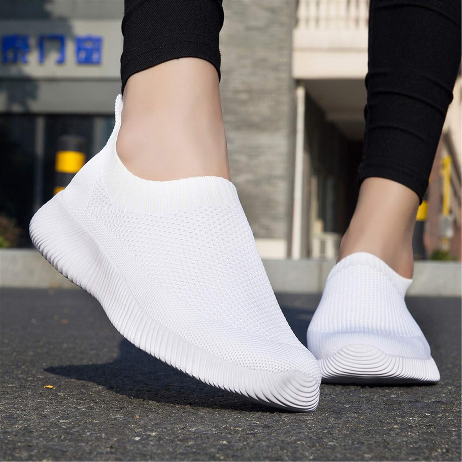 WILLFUN Women’s Mesh Walking Shoes-Slip On Breathable Sock Sneakers Lady's Flexible Lightweight Casual Athletic Easy Shoes - Image 7