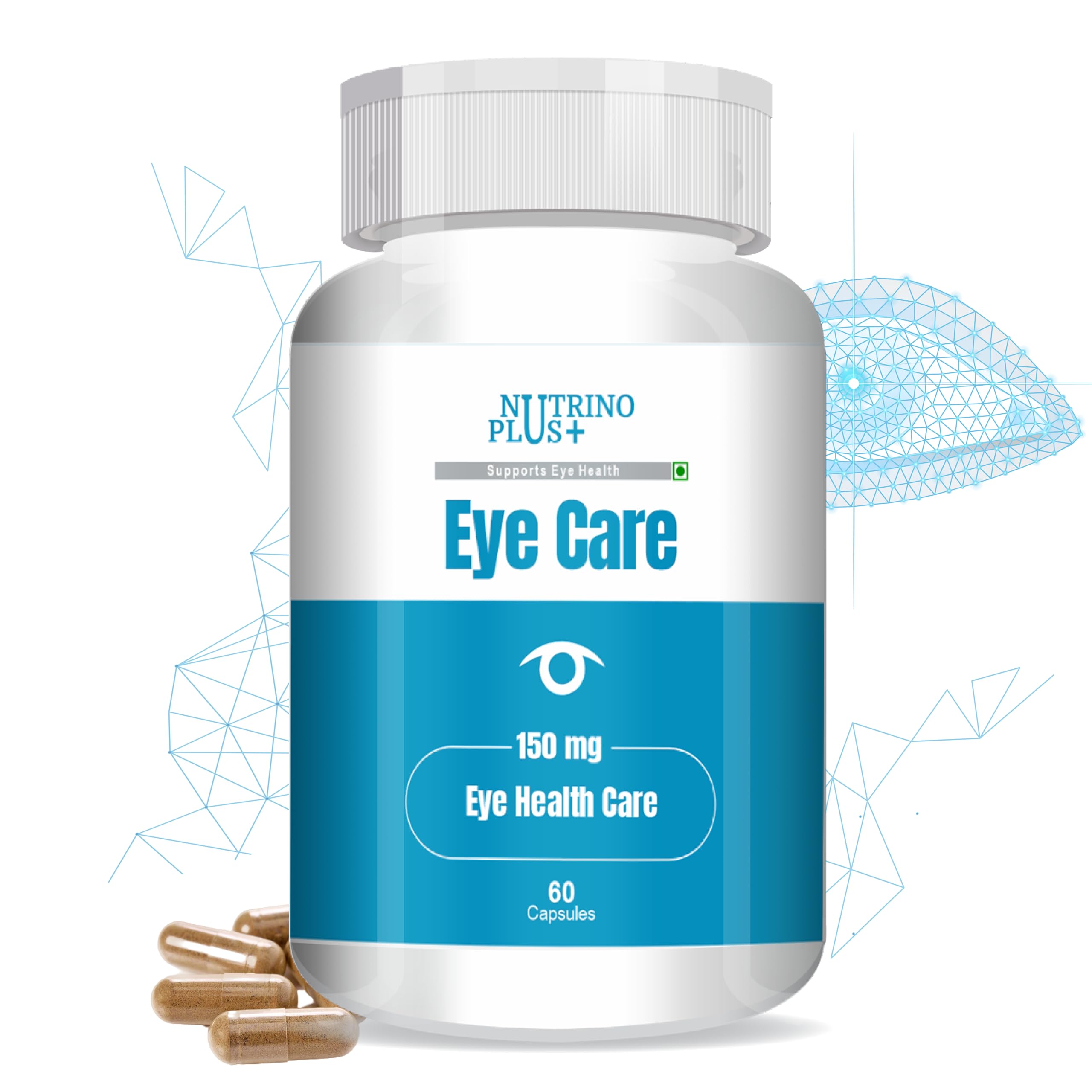 NutrinoPlus Eye Care Vision capsules 150mg Supplement to Improve Vision, Blue Light & Digital Guard (Lutein, Zeaxanthin) - 60 Vegetarian Capsules (PACK OF, 61) (B0BRH5GQ5B) Amazon Price History, Amazon Price Tracker