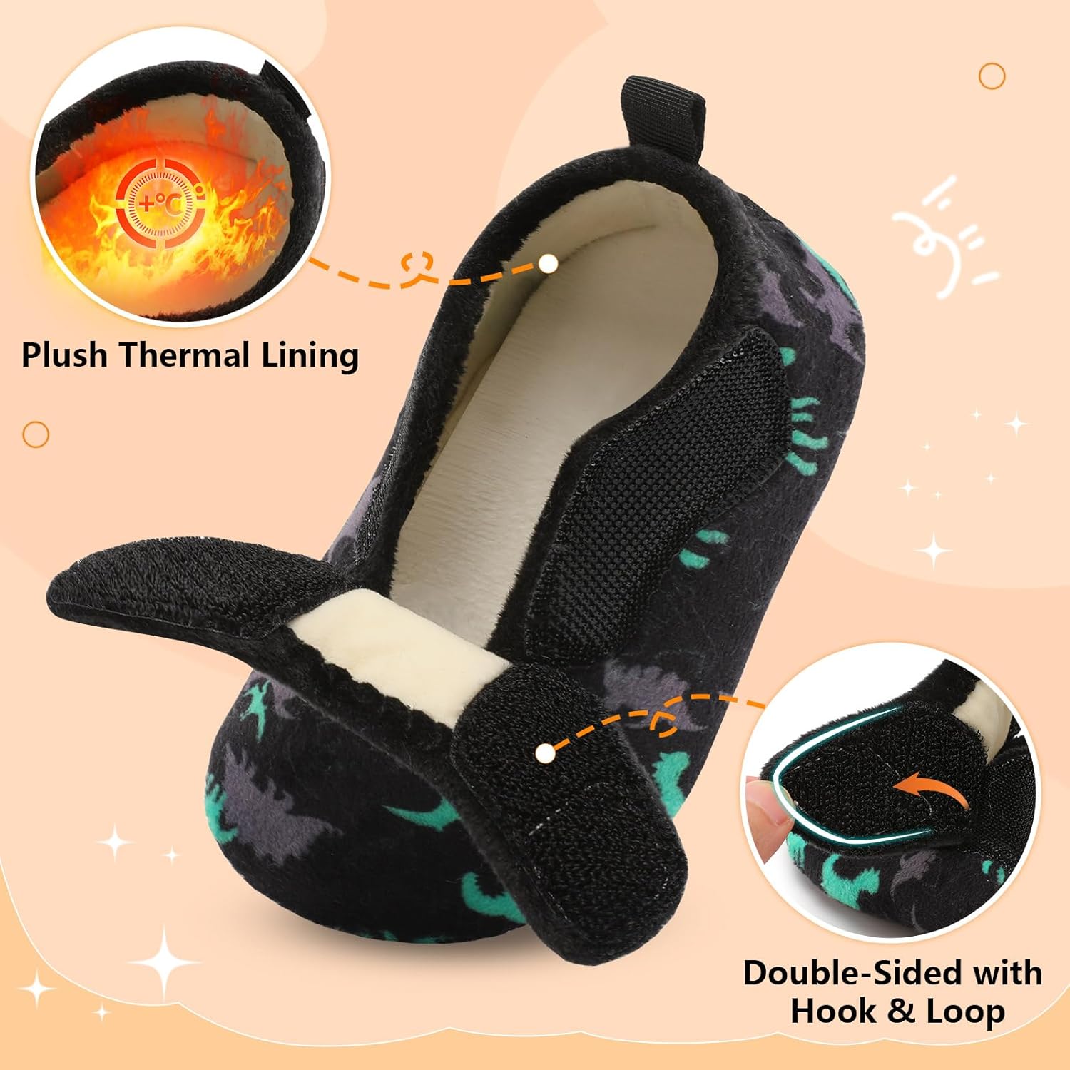 BARERUN Toddler Slippers Boys Girls House Shoes Warm Kids Slippers With Non-Slip Rubber Sole Fuzzy Cozy Walking Shoes Indoor/Outdoor - Image 3