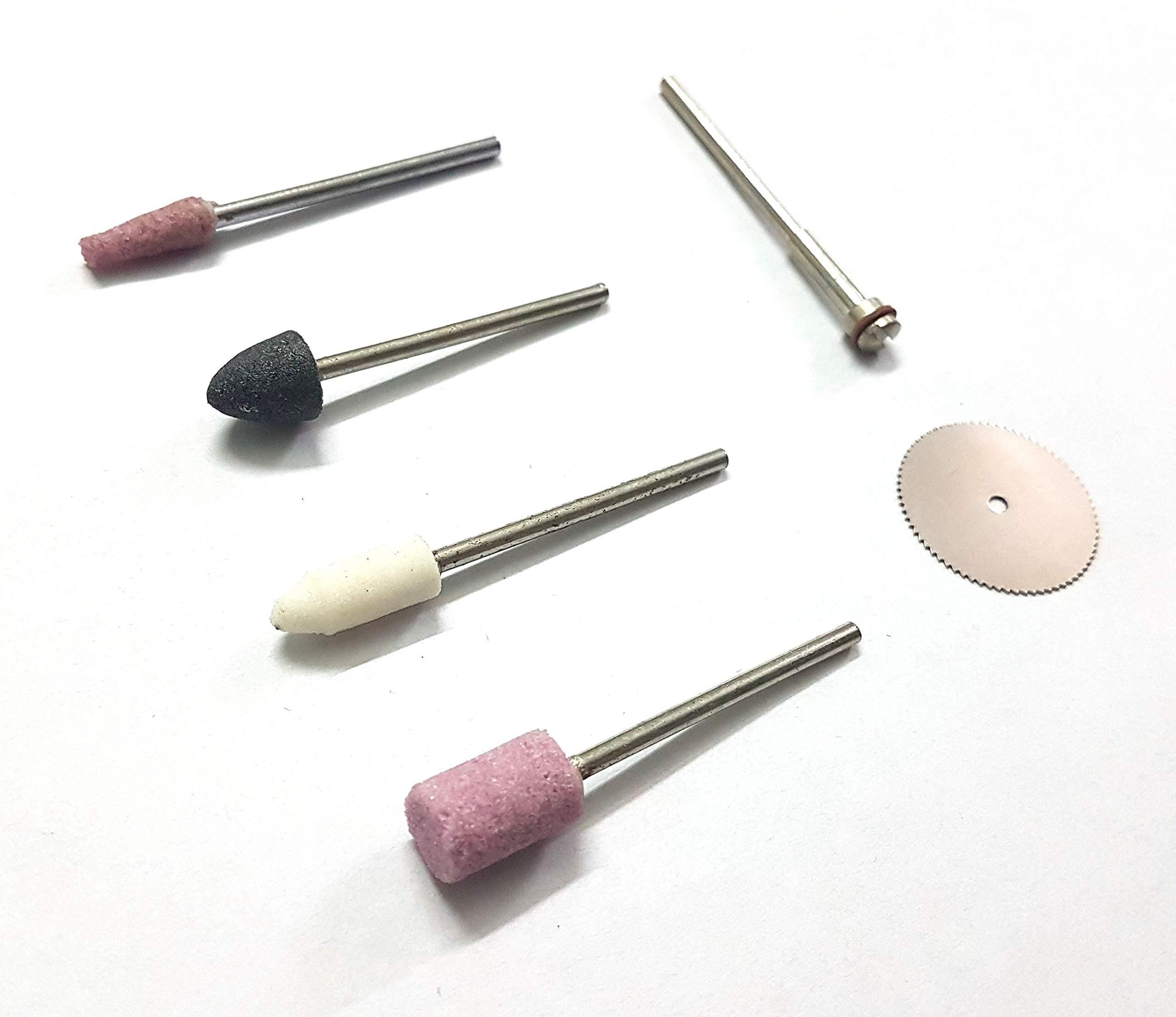 TECHDELIVERS® 4 Grinding Tools with 20mm Mini Circular SAW Cutting Tool for Mini Drill Machine Rotary Tools