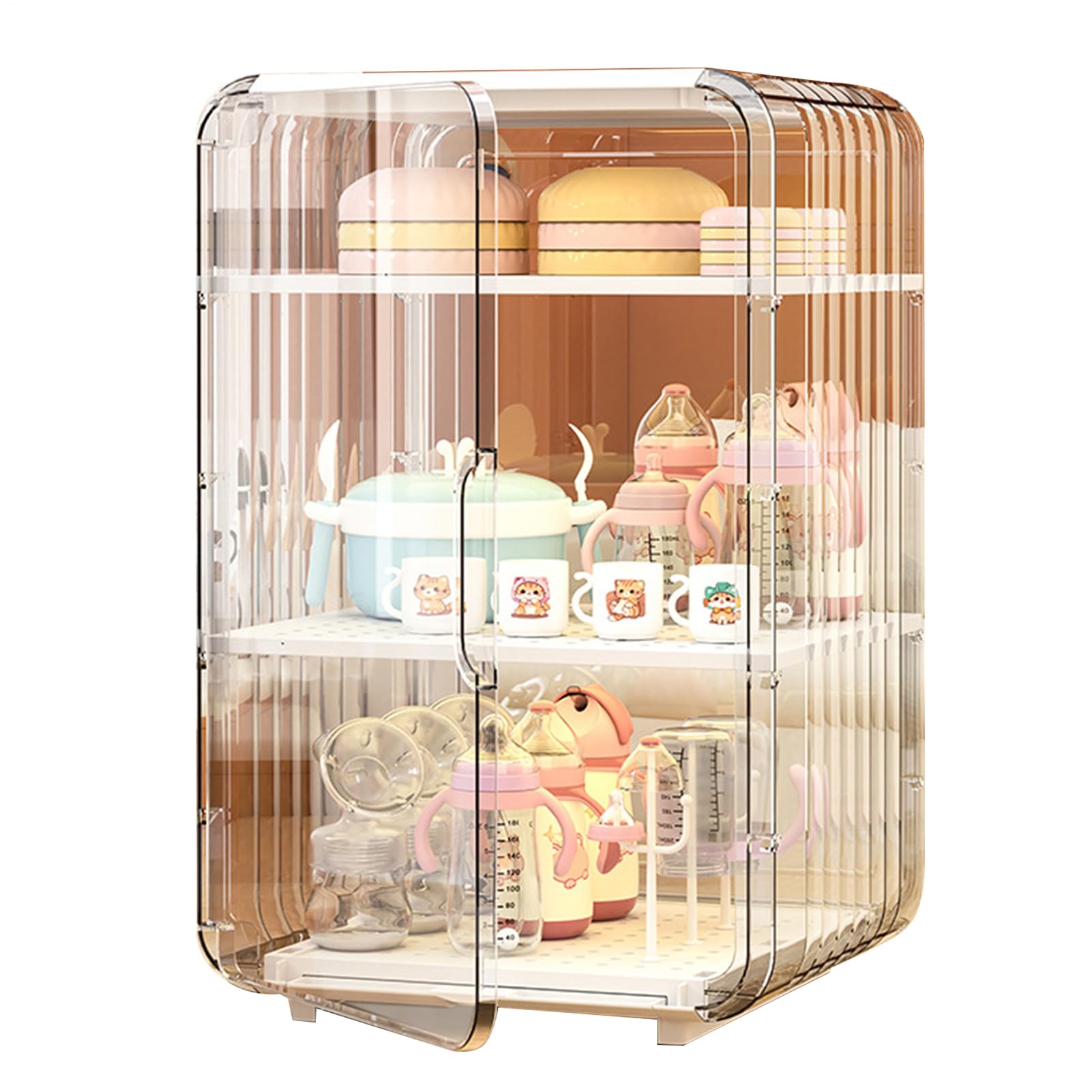 Générique Flaschen-Organizer – 24,6 cm (9,45 Zoll) Halterungen für Babys, Aufbewahrungsbehälter mit Deckel, Schlafzimmer, Kühlschrank | Esstisch im Wohnheim