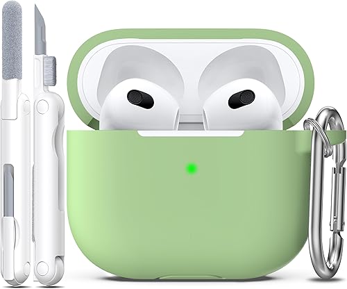 Miniatura 28 de Funda para AirPods con llavero, protección completa, de silicona, accesorios para AirPods, funda para hombres, mujeres y adolescentes, con estuche