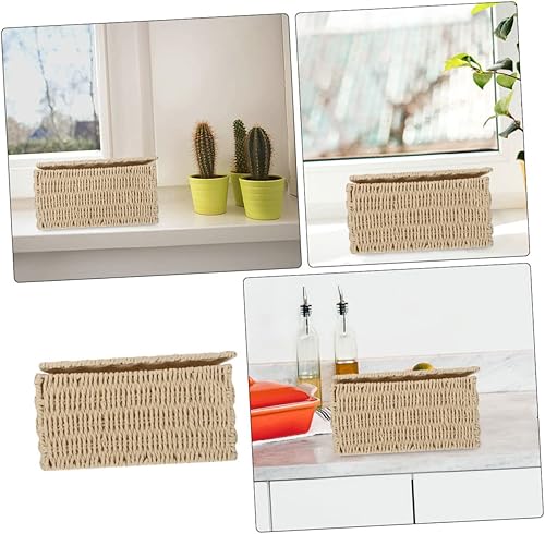 Miniatura 9 de CHILDWEET Cesta de almacenamiento de mimbre beige de 59.1 in con tapa, cesta multiusos para el hogar, niños, oficina, decoración, organización