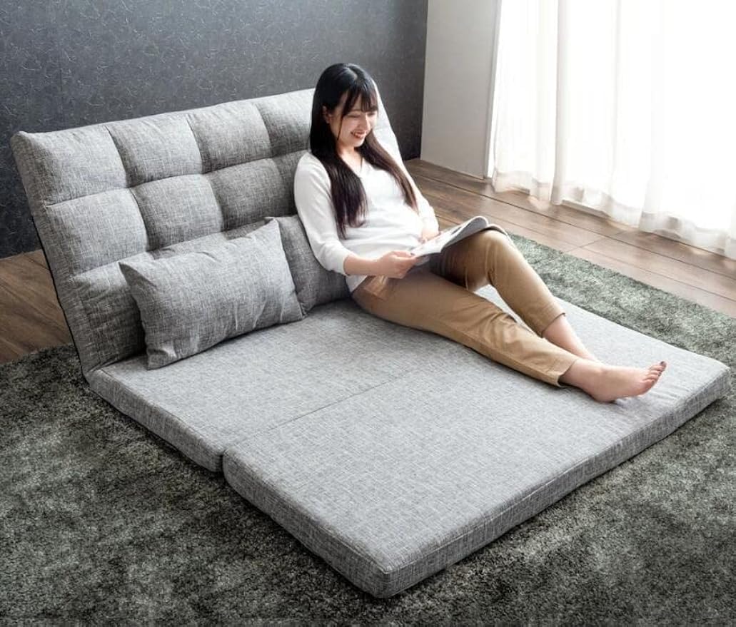 【新品】ソファーベッド 2人掛け ローソファー 折りたたみ 幅130cm WEIMALL ソファーベッド 2人掛け ソファベッド ローソファー