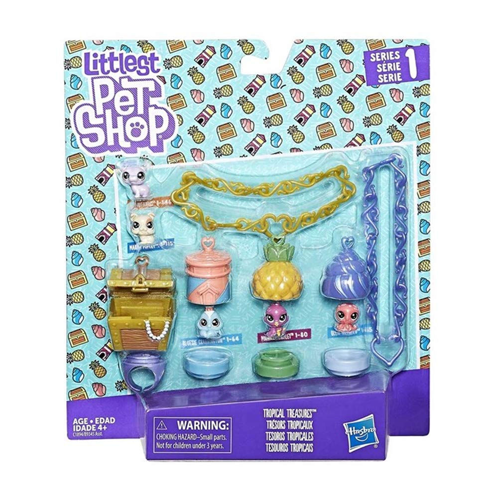 Hasbro PETSHOP Pack 5 Teensie et Bijoux - Objetos de la casa