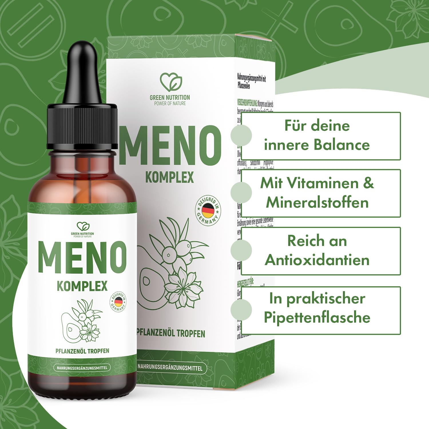 Meno Komplex Tropfen | für deine innere Balance | kombination hochwertiger Öle | 30 ml