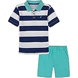 Nautica boys 2pc Polo Short Set