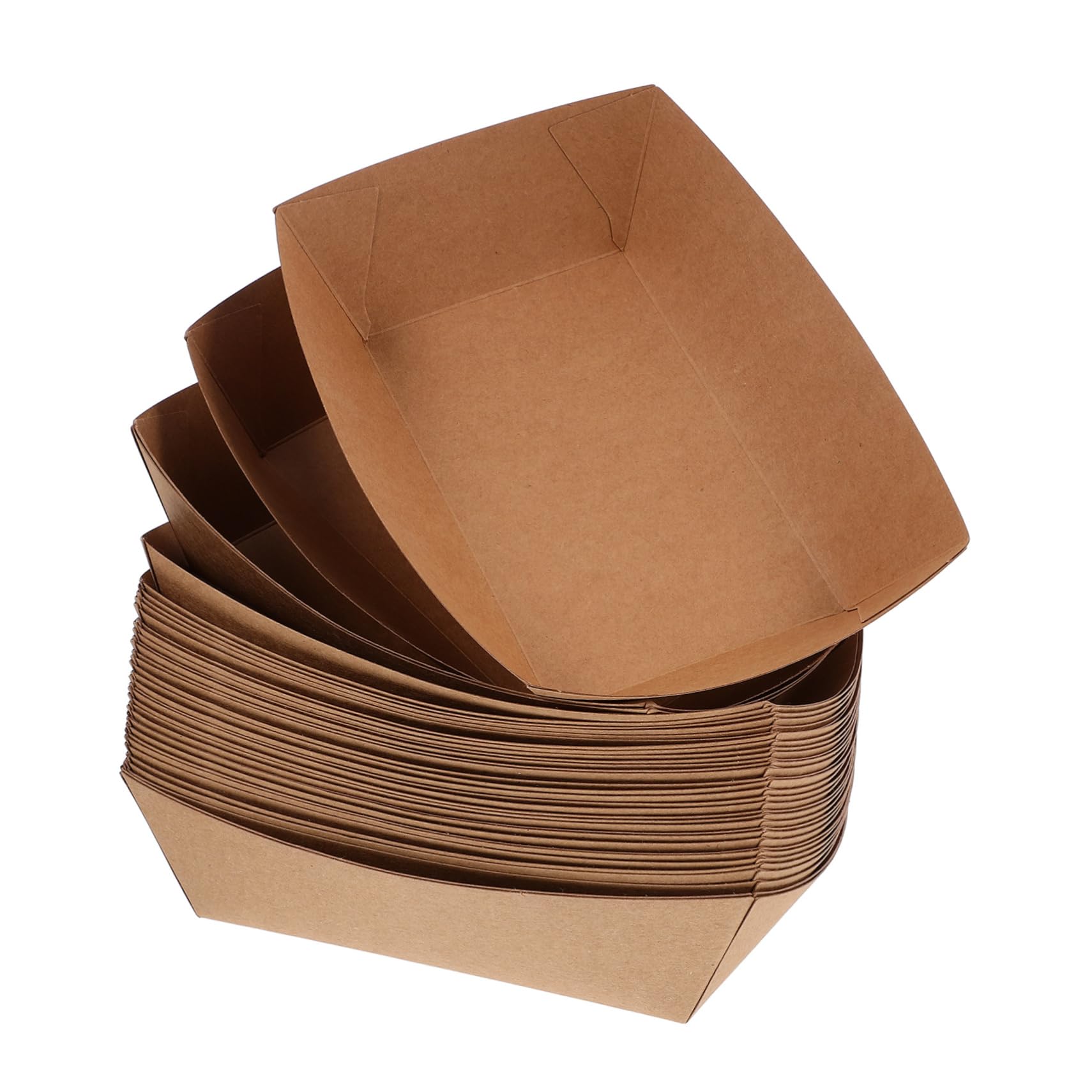 Bandejas para comida barquetas desechables de carton rigido para aperitivos calientes pack 100