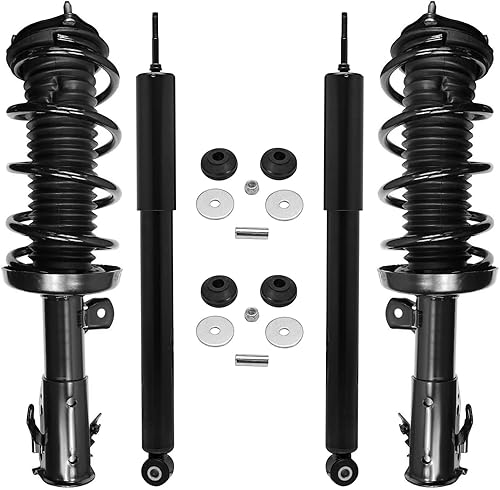 Miniatura 136 de Detroit Axle - Amortiguadores para BMW 328i 325i 128i 135i 335i 330i 335d 335is (sin Sport Susp.) 2 puntales delanteros completos con muelle