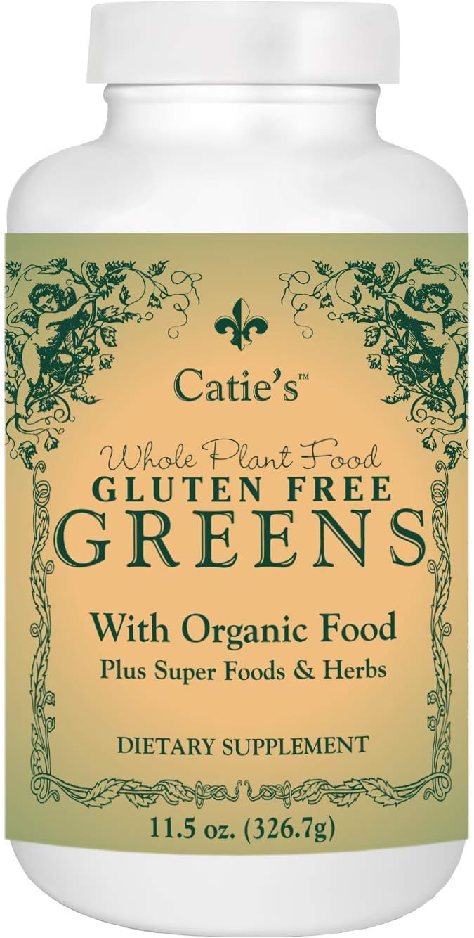 Catie's Organic Gluten Free Greens - Whole Food Nutrition. Optimal Health & Vitality! 11.5oz. 30 Servings.