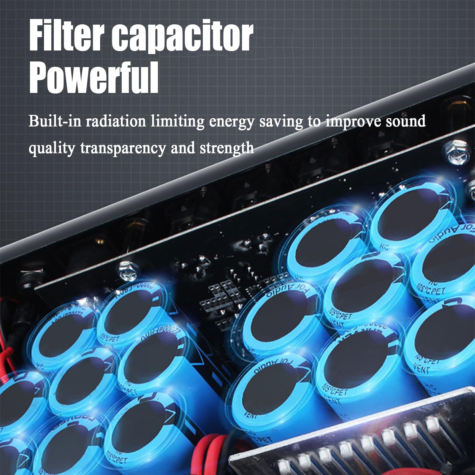Amplificateur Stéréo Haute Puissance HiFi, 4 Canaux 2000 W (stéréo 8 Ω), Amplificateur Audio, Récepteur, Résolution 48 KHz, Fonction De Sécurité Intégrée, pour Home Cinéma Karaoké