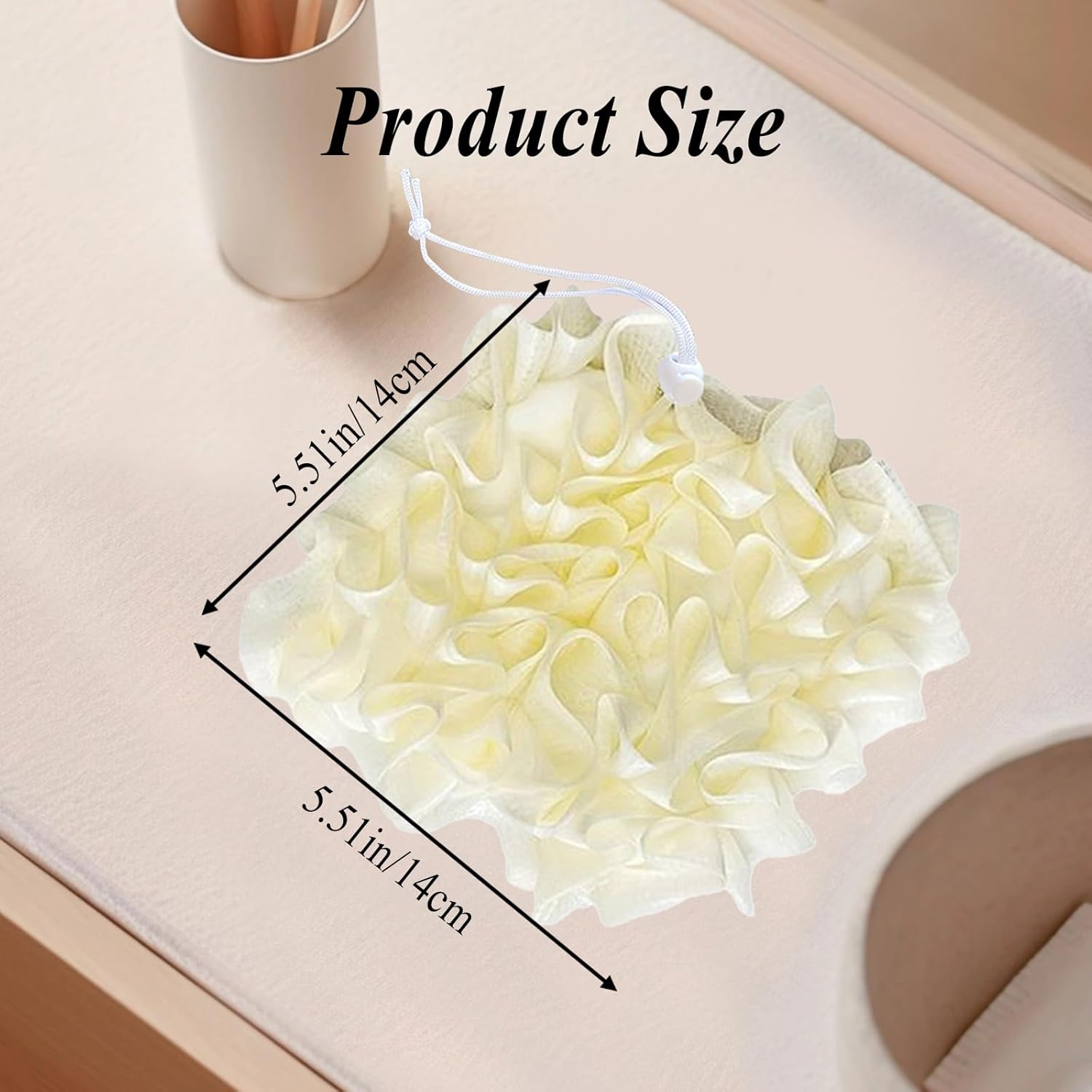 Bath Shower Loofah for Women,2-in-1 Loofah Bath Sponges for Shower Women,Spongelle Body Wash Infused Sponge - Image 2