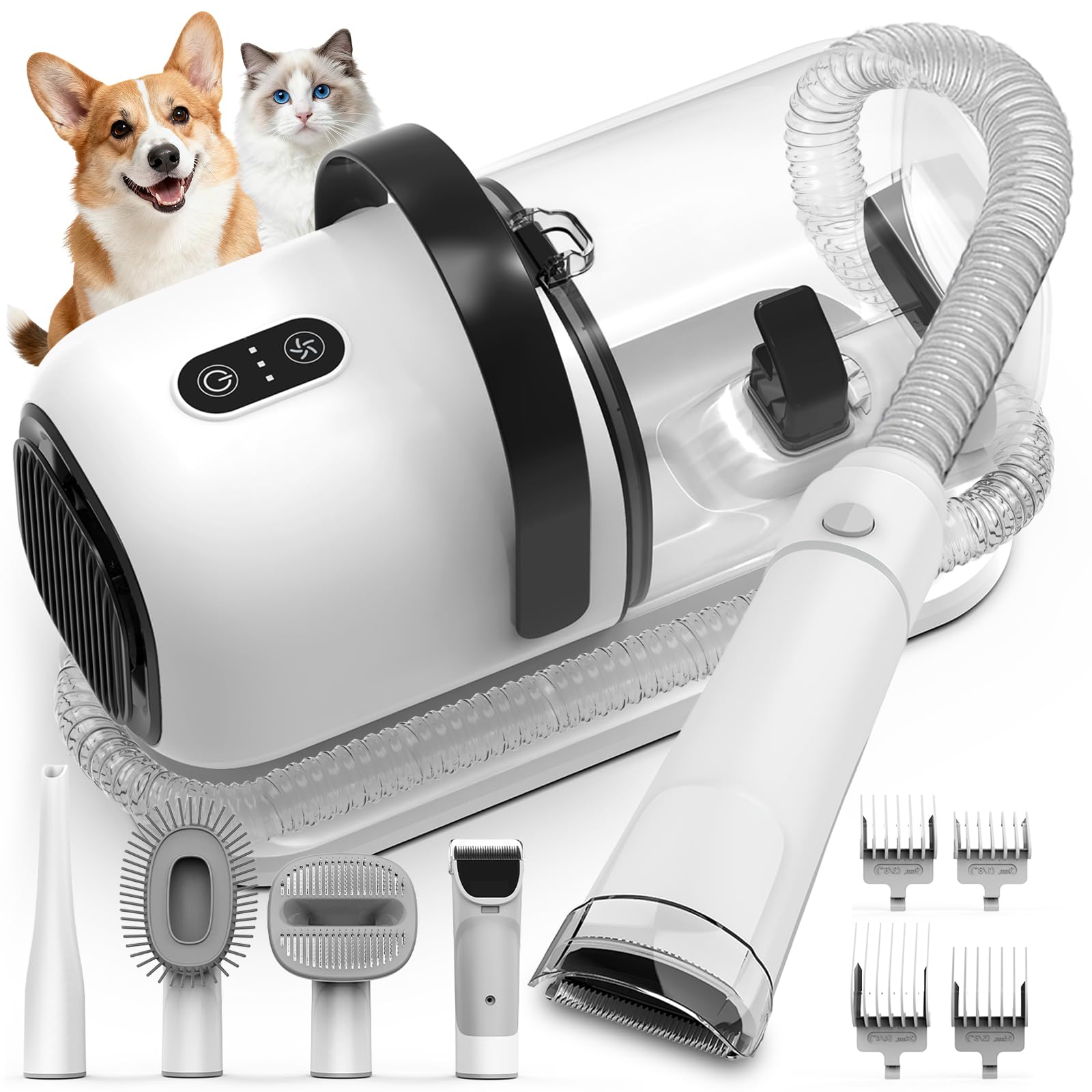 Amazon.co.jp: 【グルーミングと掃除機が一体式】Kavano 犬 バリカン
