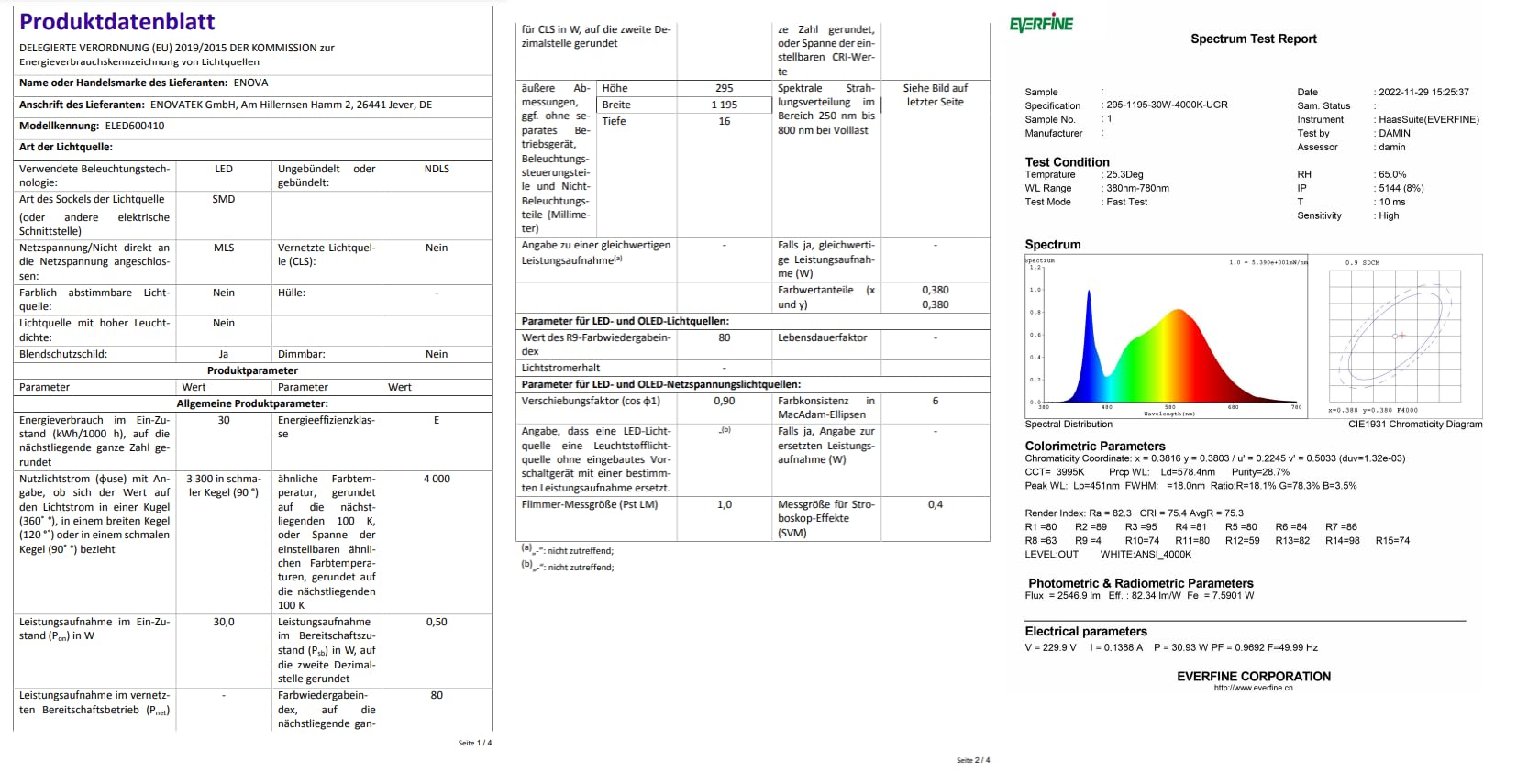 LED Panel SLIM, Aufbaupanel, UGR<19 blendfrei, 120x30cm, 30W, 3300lm, neutralweiß (4000K), Netzteil im Rahmen integriert, LED Bürolampen, Rasterdeckenleuchte, Büroleuchten, Deckenleuchte
